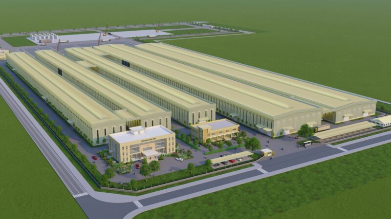Hoa Phat's model of factory manufacturing container shells