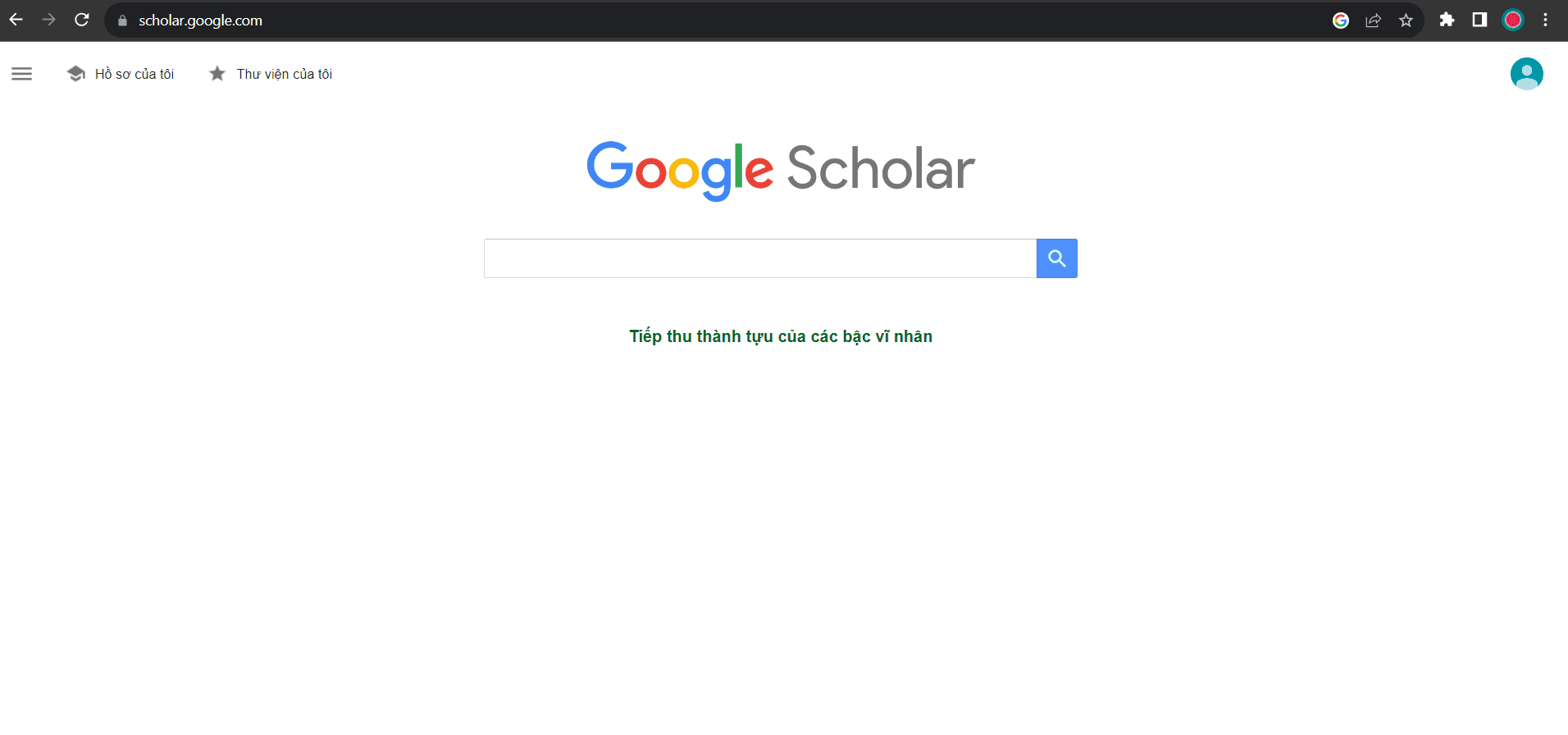 Website hữu ích để nghiên cứu khoa học: Giao diện website Google Scholar  